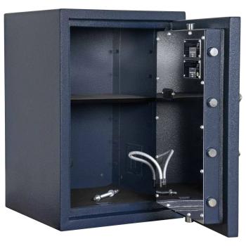 Preview: Rottner Wertschutzschrank EN1 Exklusiv Titan Fire 65 Elektronikschloss PS650 SOS Schlüssel blau T06470